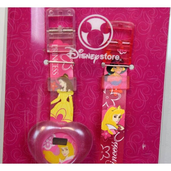 Disney Store Princess Belle Aurora Cinderella Watch Girls Kids Heart Face Band - Picture 2 of 5